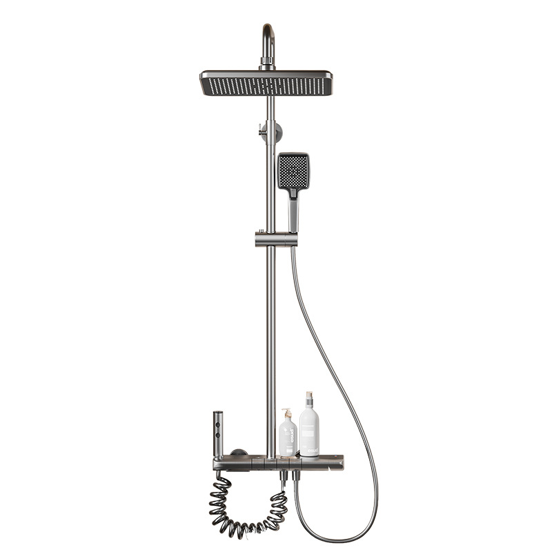 Southeast Asian cross-border best-selling shower head set, bathroom rain shower, bathroom concealed all-copper pressurized shower head Item Picture