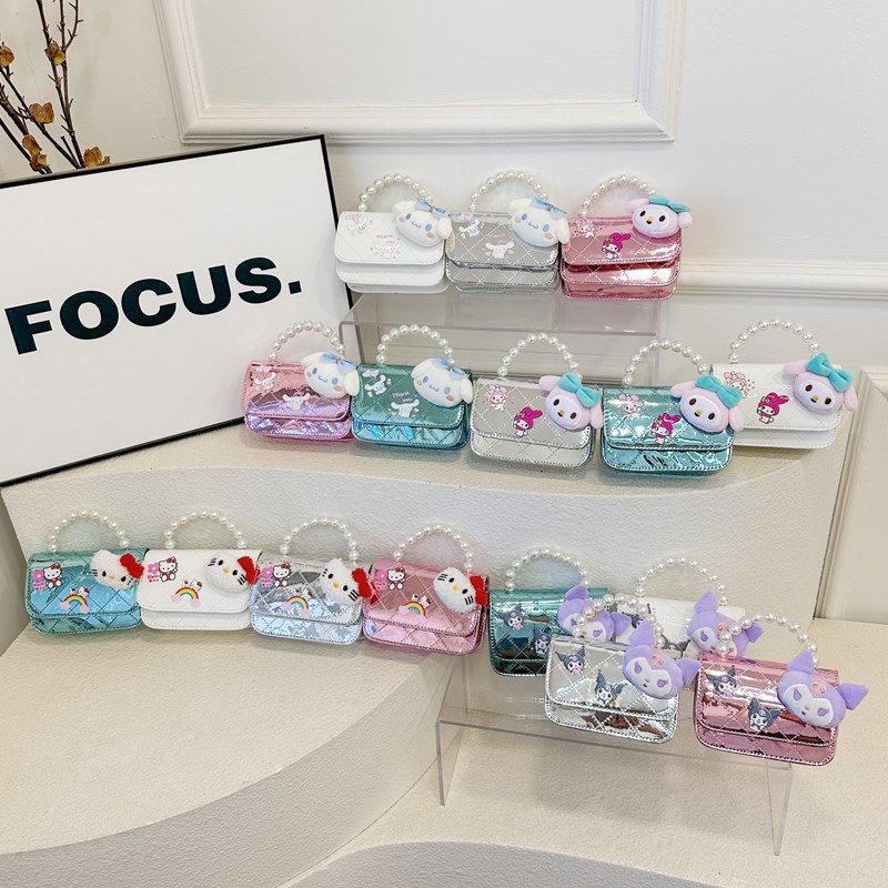 Children's bags, cute cartoon princess handbags, girls' fashionable bags, kids' single-shoulder crossbody bags, children's loose change accessories full figure