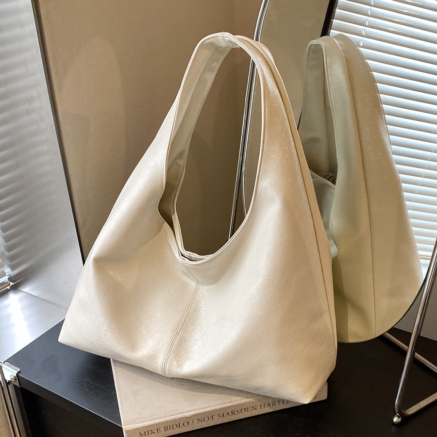 Retro niche underarm bag for women, 2024 new trendy Korean tote bag, casual and versatile, large-capacity single-shoulder bag full figure