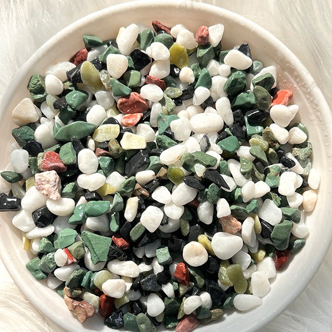 The manufacturer wholesals colored stones, adhesive stones, fish tanks, decorative garden pavements, washed stones, pebbles, oval stones and multicolored stones Specification drawing