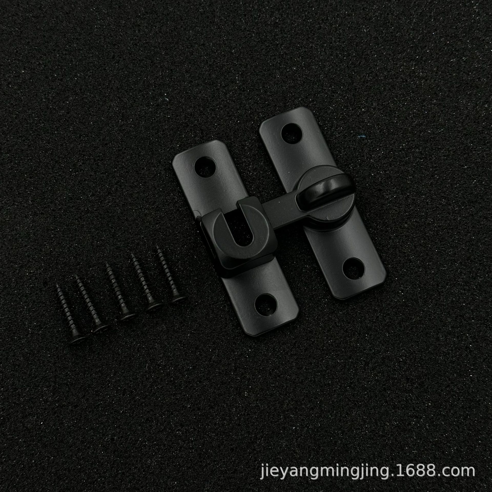 Non-perforated aluminum alloy door latch, 90-degree sliding door lock, latch, snapper, sliding door lock, 180-degree snap Application Scenario