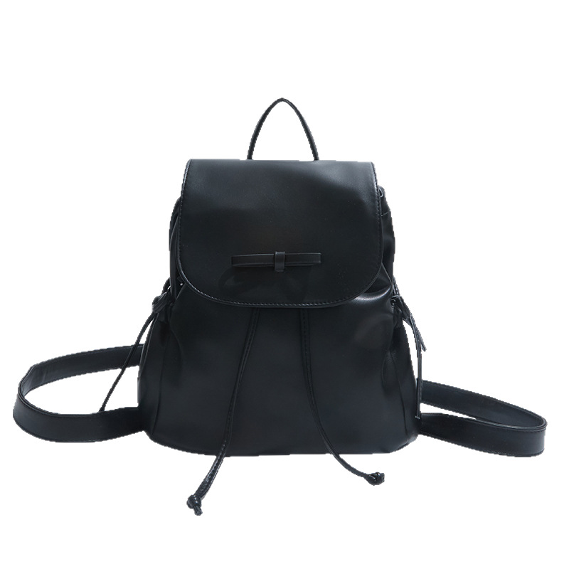 The Korean version of the ins fashion solid-color small backpack for women in the summer of 2025 is a versatile, niche and trendy school backpack Item Picture