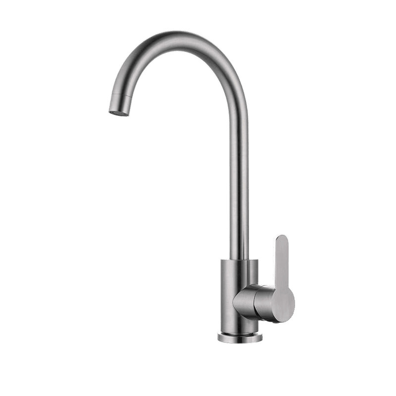 Faucet, kitchen faucet, hot and cold sink faucet, 304 stainless steel faucet, pull-out faucet, household factory Item Picture