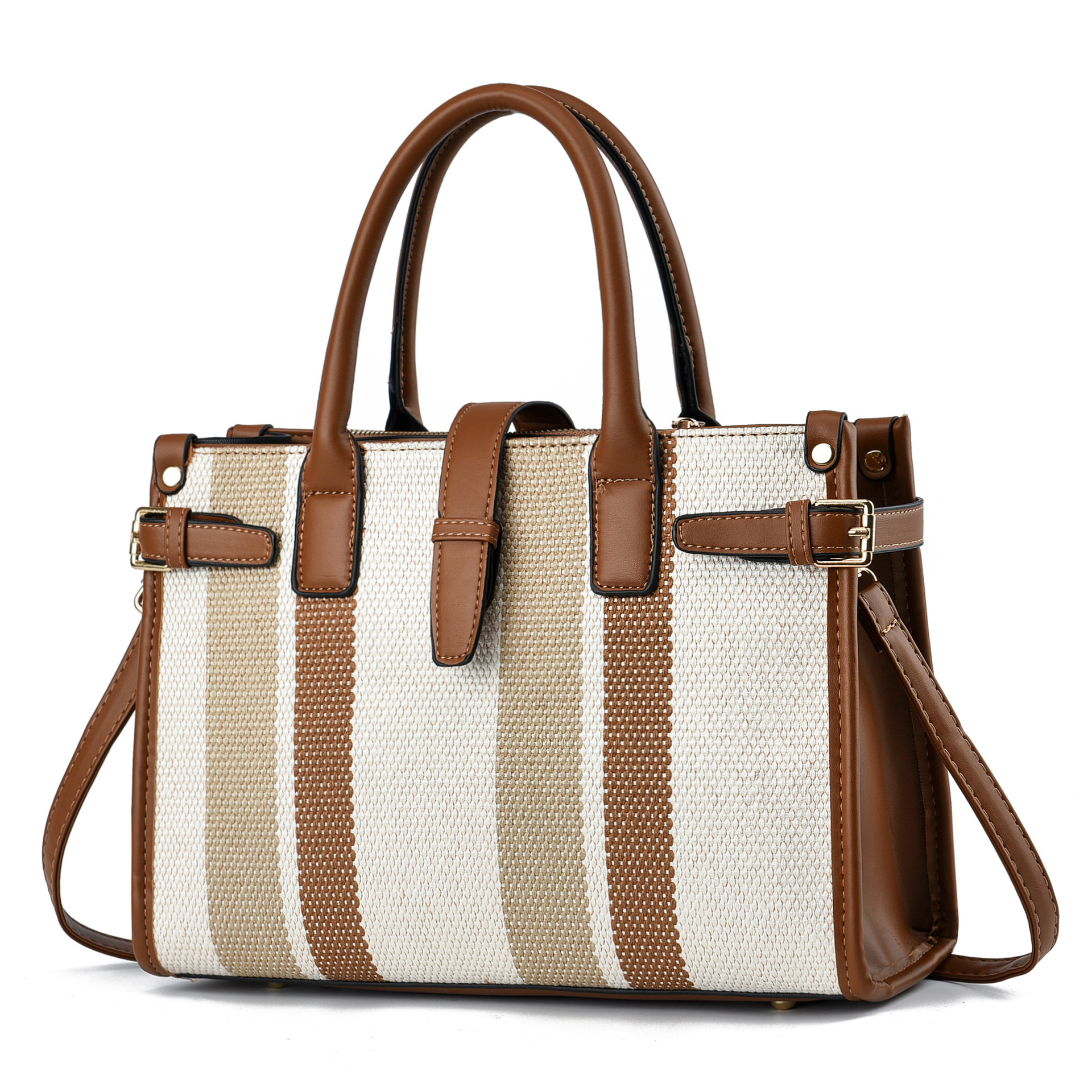 Retro casual large-capacity handbag for women, new 2024 fashionable and versatile tote bag, niche design single-shoulder bag full figure