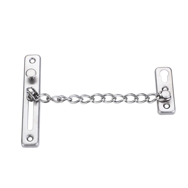 Stainless steel door chain key anti-theft chain, thickened door bolt safety lock for hotel bedroom door, anti-theft safety chain wholesale Item Picture