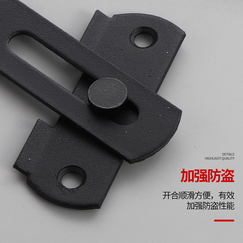 Thickened door bolt, latch, door lock, latch, door bolt, bathroom sliding door lock, latch, lock, snap Specification drawing