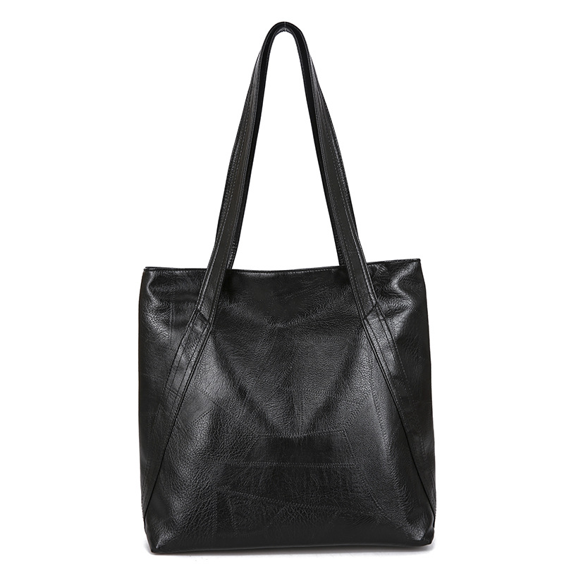 The new 2025 trendy tote bag for women, simple and versatile for students, is a large-capacity Korean-style casual single-shoulder handbag Item Picture
