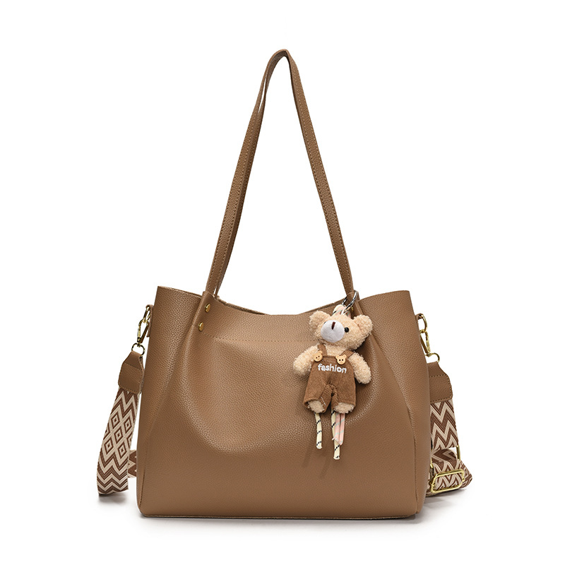 Large-capacity summer commuting single-shoulder bag for women, 2025 new style college student class bag, versatile crossbody tote bag Item Picture