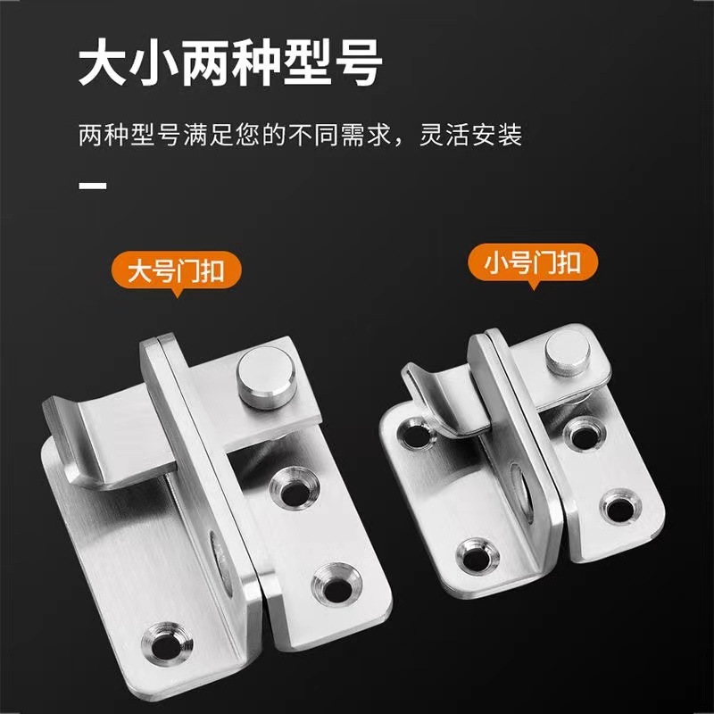 Stainless steel door latch, door latch, door nose, door bolt, snap lock, old-fashioned wooden door with exposed latch, door lock details Picture