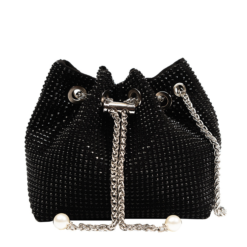 This year's popular chain crossbody bag and bucket bag are the new Spring/Summer 2023 mini women's bag with hot diamond Item Picture