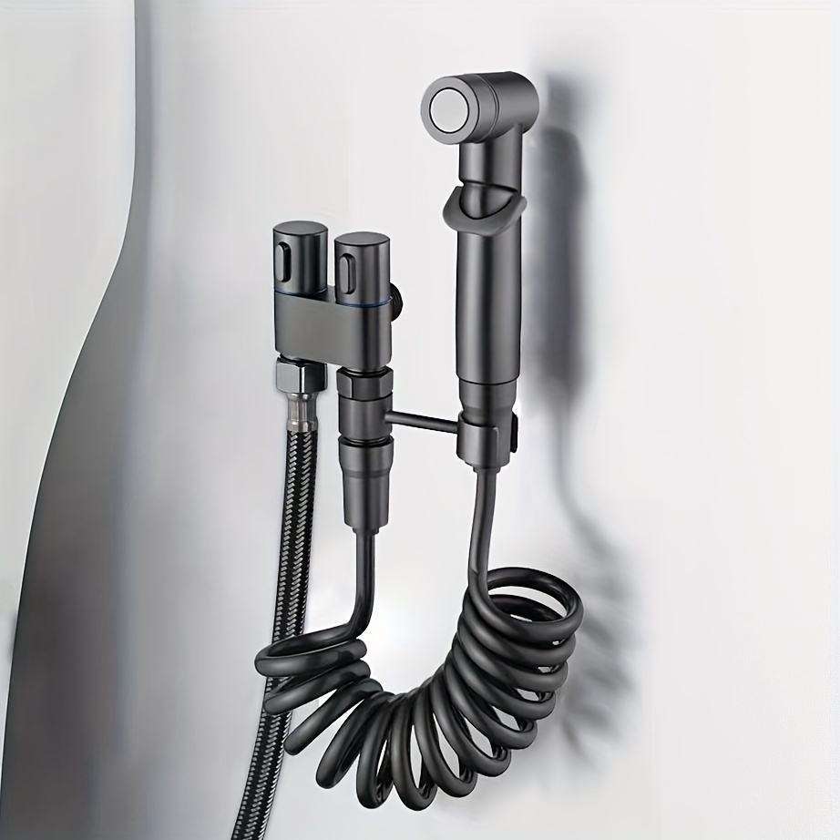 Toilet flushing spray gun, faucet, toilet companion, pressurized high-pressure water gun, household bidet, one inlet and two outlets Angle valve details Picture