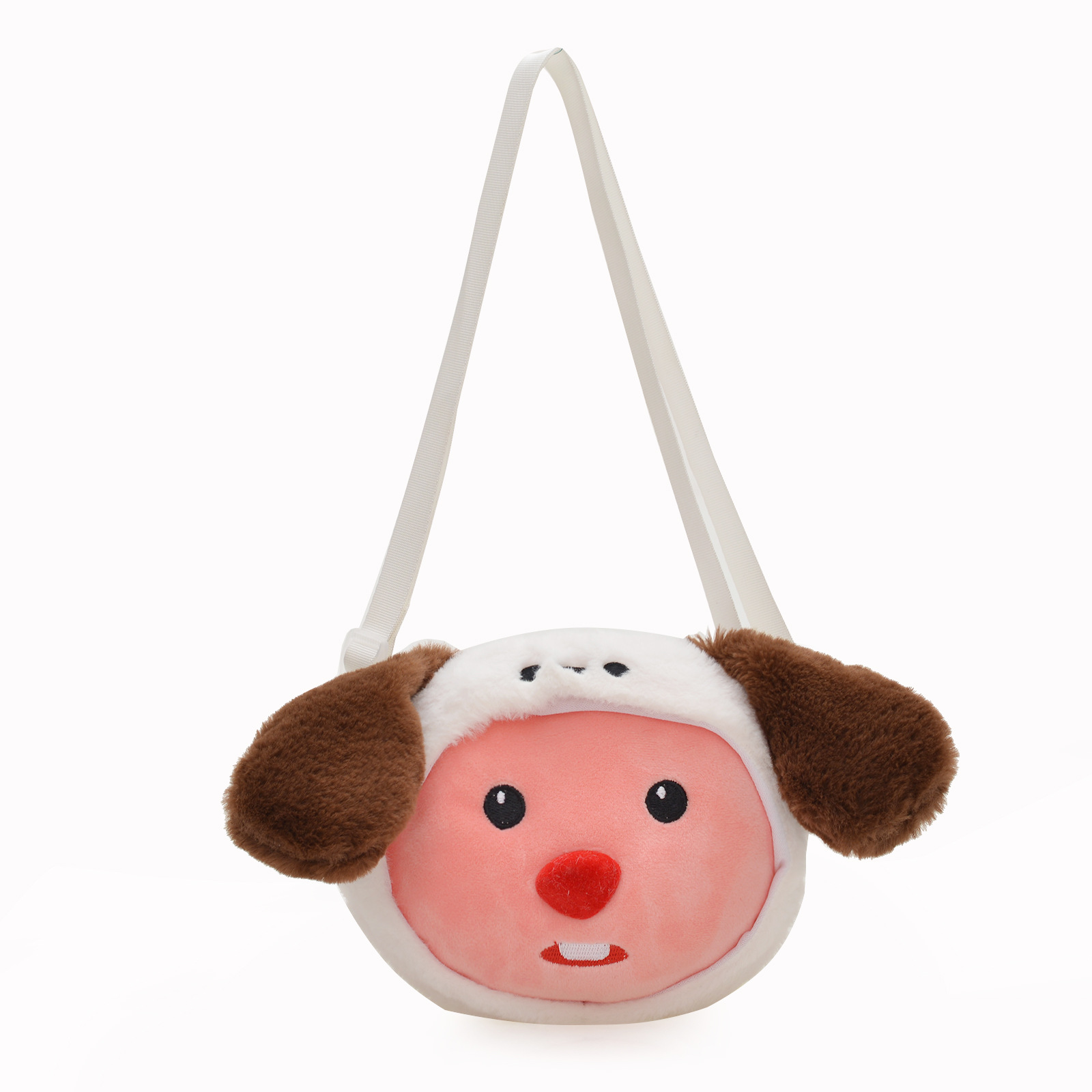 The popular cartoon crossbody bag, cute beaver single-shoulder, fashionable autumn and winter plush children's new single-shoulder bag Item Picture