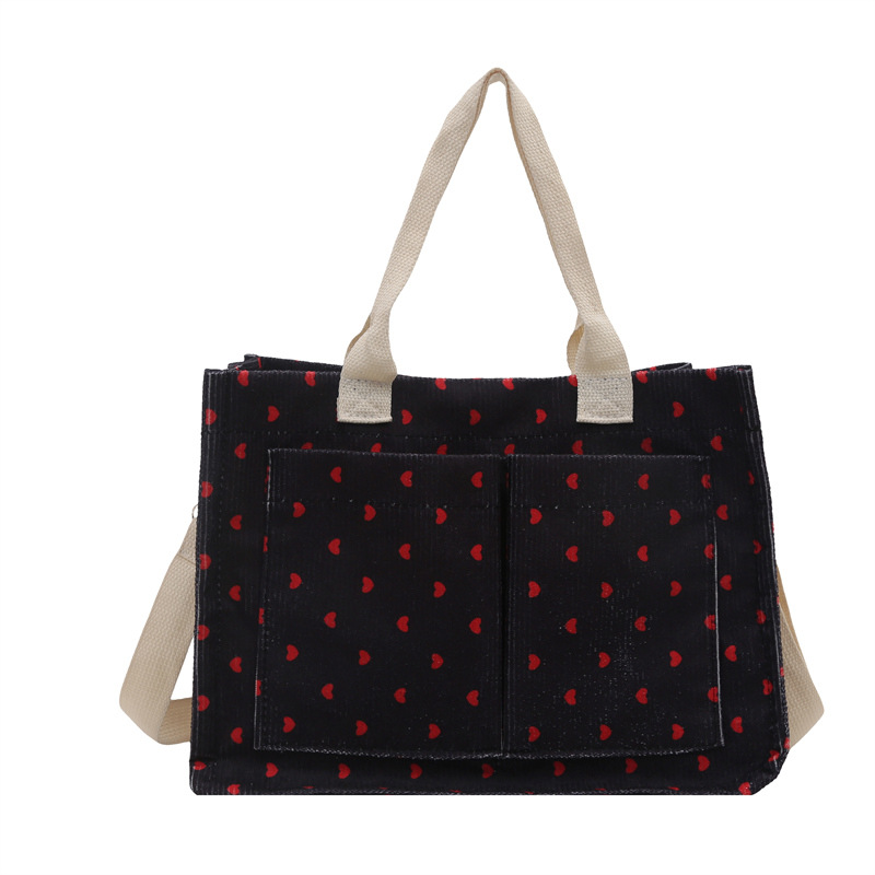 Korean version niche large-capacity fashionable strawberry tote bag 2025 Summer new style cute student class single-shoulder bag for girls Item Picture