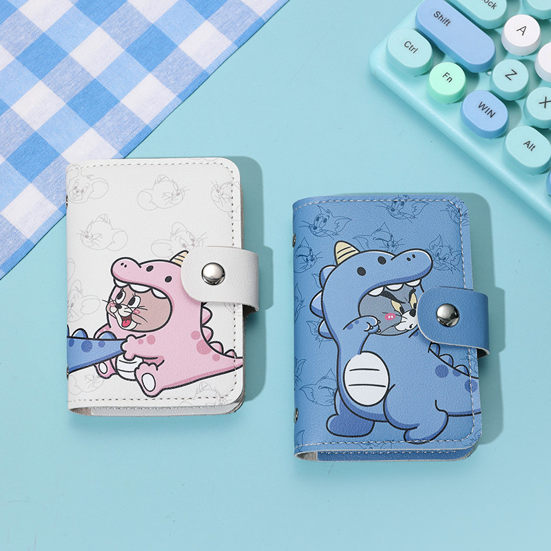 New capacity multi-slot card case, mini and cute all-in-one bag, business card holder, ID card, driver's license and cartoon card case Specification drawing