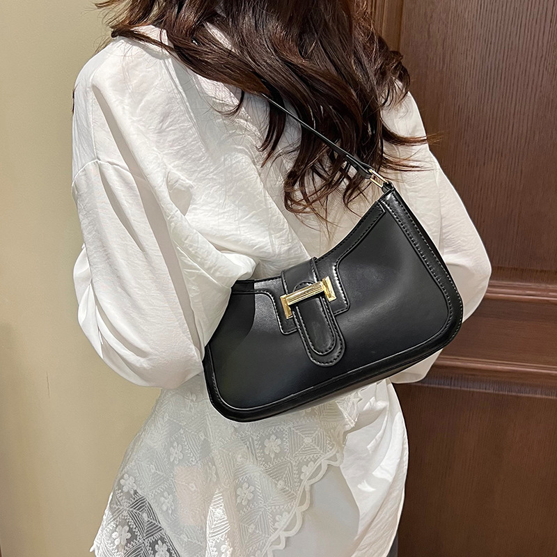 Fashionable and trendy casual underarm bag, retro casual large capacity underarm bag, new summer 2025 hand-held crossbody women's bag details Picture