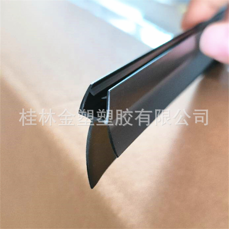 Cross-border best-selling black double soft-edge water-sweeping rubber strip for shower rooms, thickened PVC water barrier strip under bathroom door Application Scenario