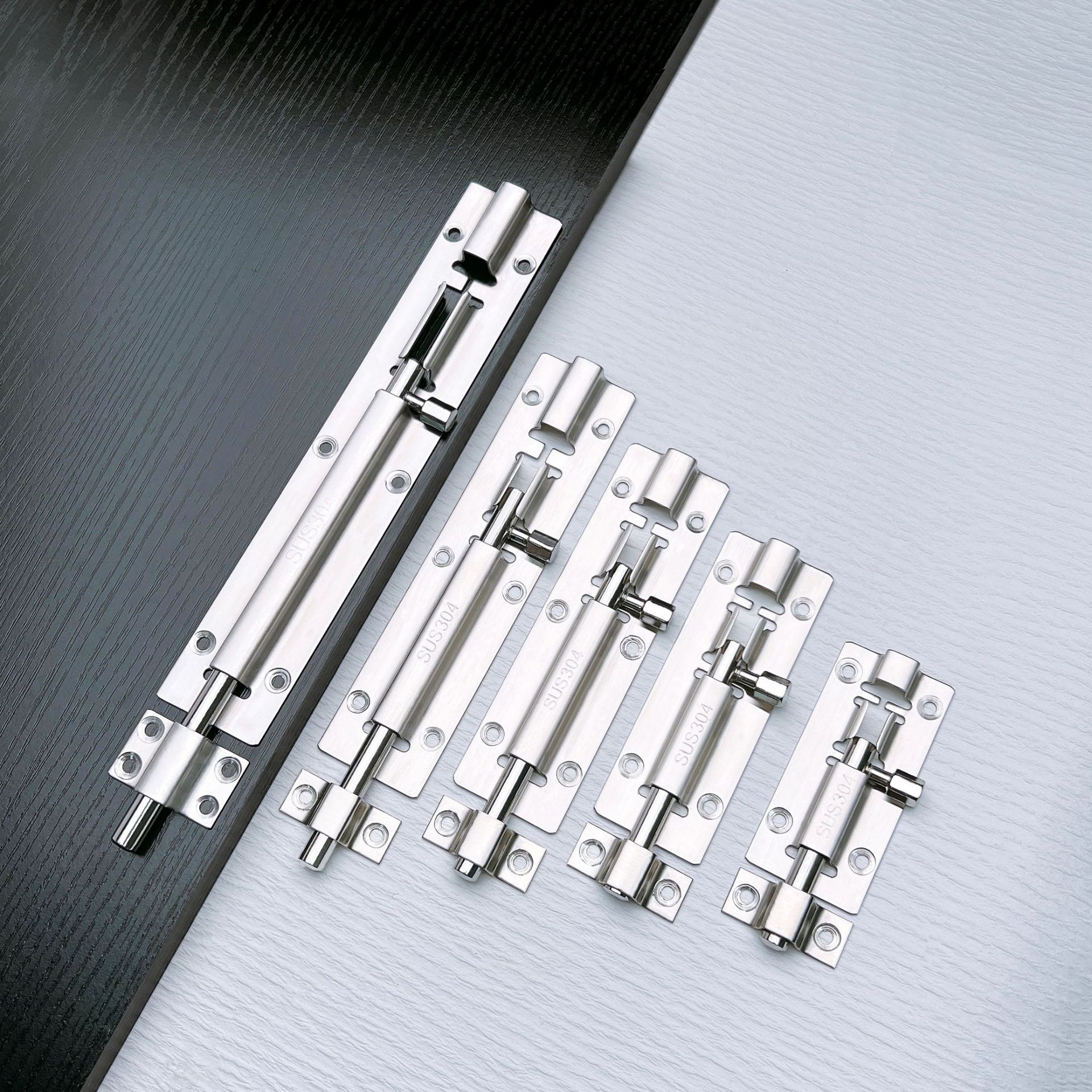 Wholesale 304 Chinese latch wooden door and window bolts, exposed small square latch bathroom door latch, thickened door latch from the manufacturer Application Scenario