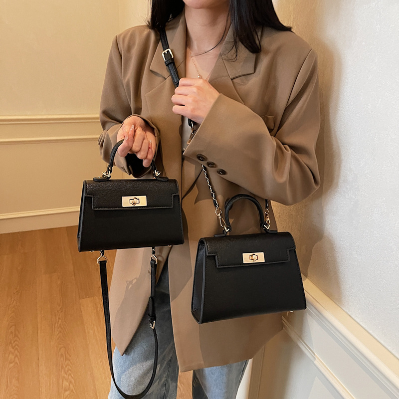 High-end handbag, women's 2025 new style, fashionable single-shoulder crossbody bag, trendy and stylish Kelly handbag Specification drawing