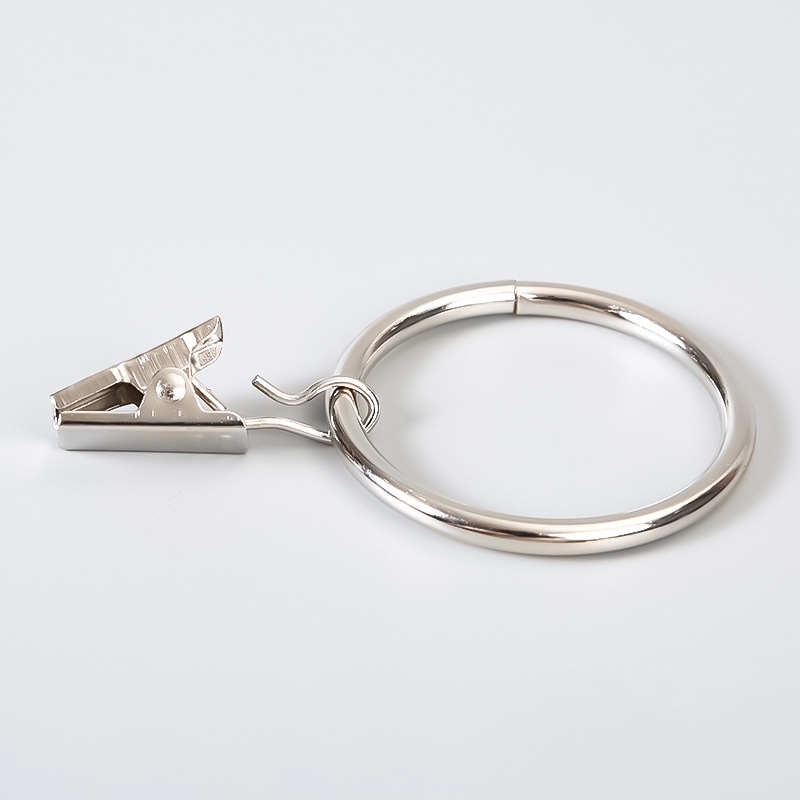 Wholesale and customization of metal curtain rings, clips, Roman rings, curtain rings, curtain buckles, and curtain accessories Specification drawing