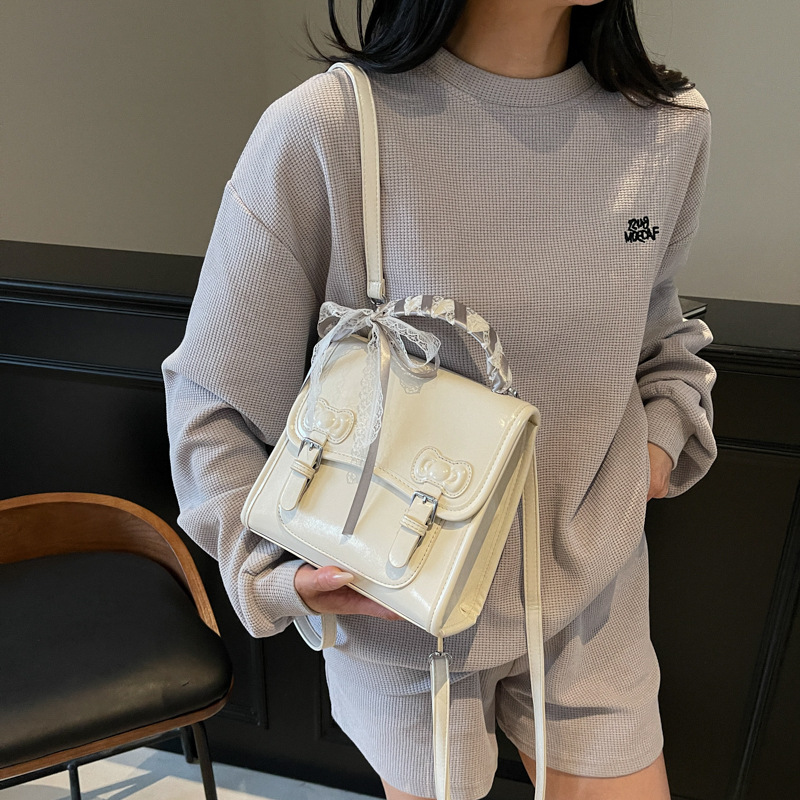 Korean style fashionable backpack for women 2025 New style simple British college style student schoolbag casual travel small backpack Specification drawing