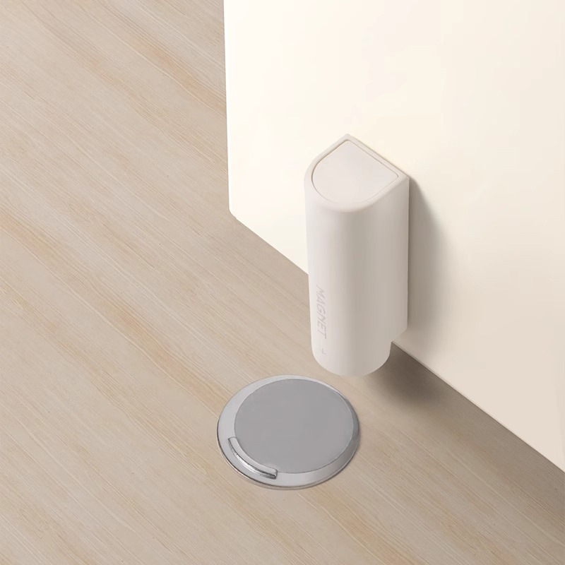 Jasenbao's new rear anti-collision door stopper without drilling is an ultra-thin and extremely narrow strong magnetic door blocking device Specification drawing