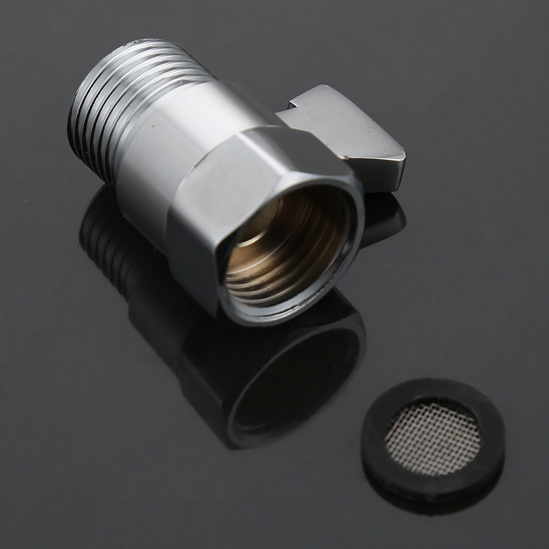 All-copper electroplated Angle valve, large flow wholesale quick-opening valve core flow stop valve, 4-inch pipe interface shower head switch valve Application Scenario