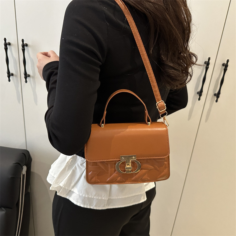 High-end women's bag 2025 Summer new style, fashionable, versatile and stylish single-shoulder crossbody bag, versatile handbag, small square bag Specification drawing