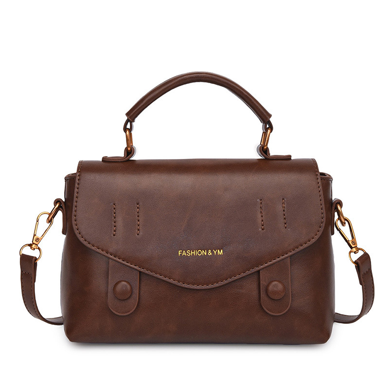 Retro casual hand-held small square bag for women 2024 new style, popular and versatile casual single-shoulder bag, high-end commuter bag for women Item Picture
