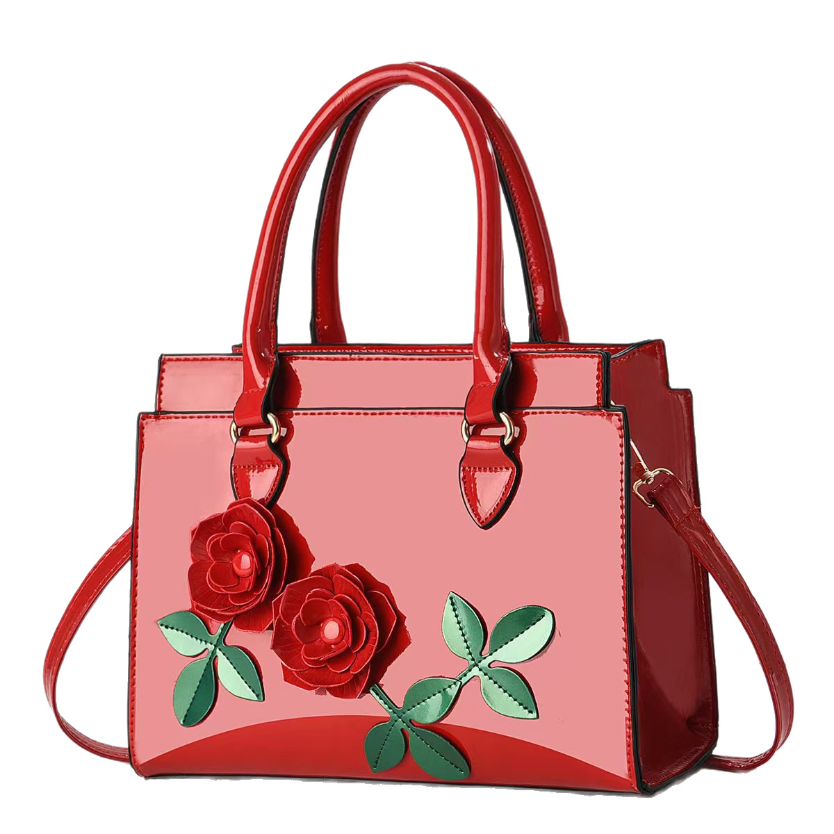 Artificial flower decorated versatile and fashionable handbag, 2025 new style mom gift, high-end and stylish single-shoulder crossbody bag Item Picture