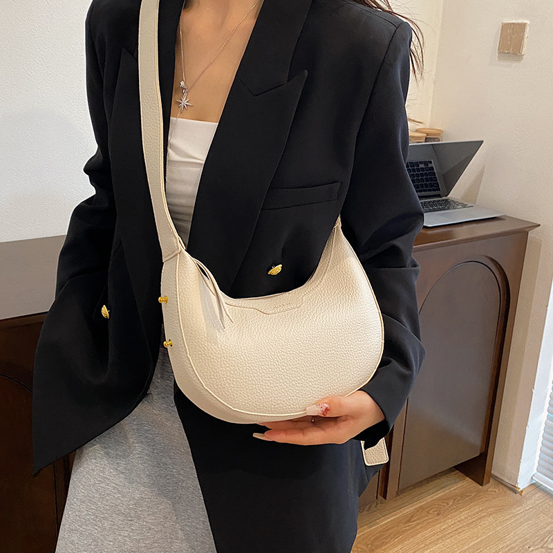 Factory-customized cross-border bestseller niche hand-carried dumpling bag, new retro and versatile single-shoulder armpit bag, crossbody women's bag details Picture