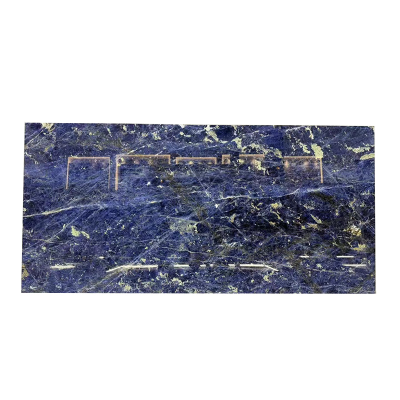Natural marble stone, Bolivian blue steps, indoor home, natural marble stone processing and customization Item Picture
