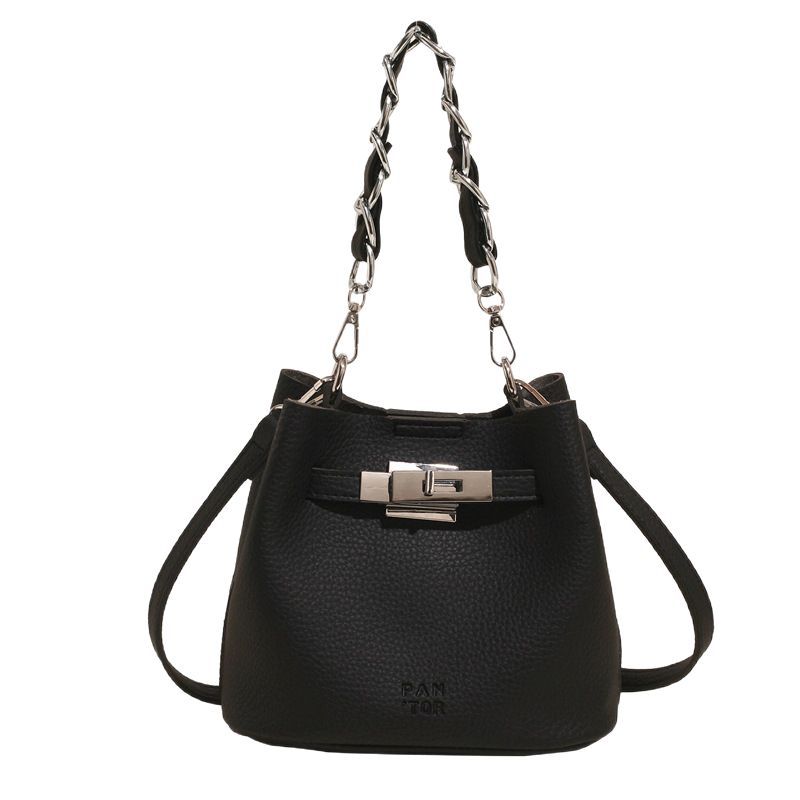 Retro and fashionable bucket bag for women, 2025 new style, simple and high-end, single-shoulder bag, trendy, casual and versatile crossbody bag Item Picture