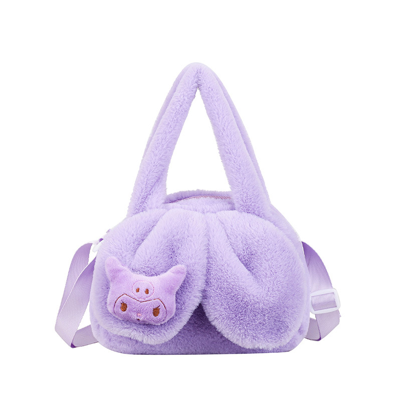 New cartoon plush toy bag, single-shoulder crossbody handbag, claw machine doll, exchange for birthday gift wholesale version Item Picture