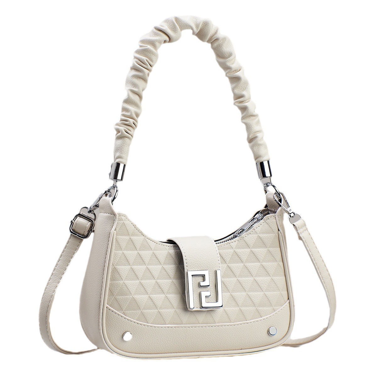 A niche design chain women's bag, 2025 new style, sweet and cool, spicy girl style, single-shoulder armpit bag, versatile crossbody bag Item Picture