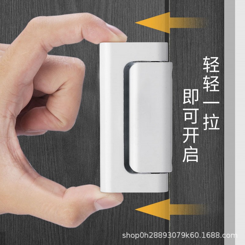 No need for drilling, built-in door lock, latch, door bolt, wooden door, sliding door, lock, bedroom door lock, door lock, snap, alloy Specification drawing