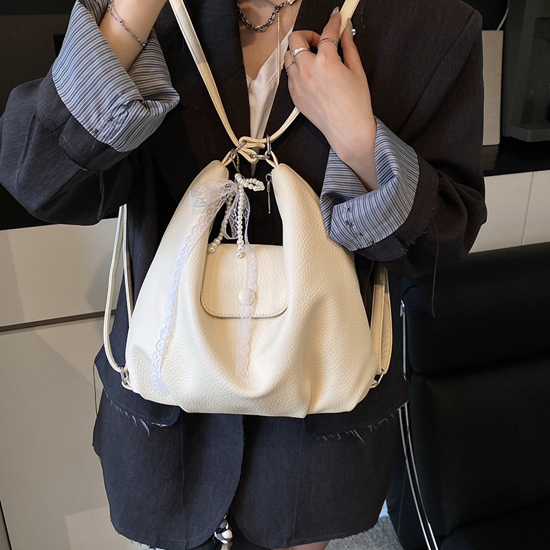Korean version hand-held tote bag for women, 2025 New large-capacity commuter travel backpack for women, casual single-shoulder crossbody bag details Picture