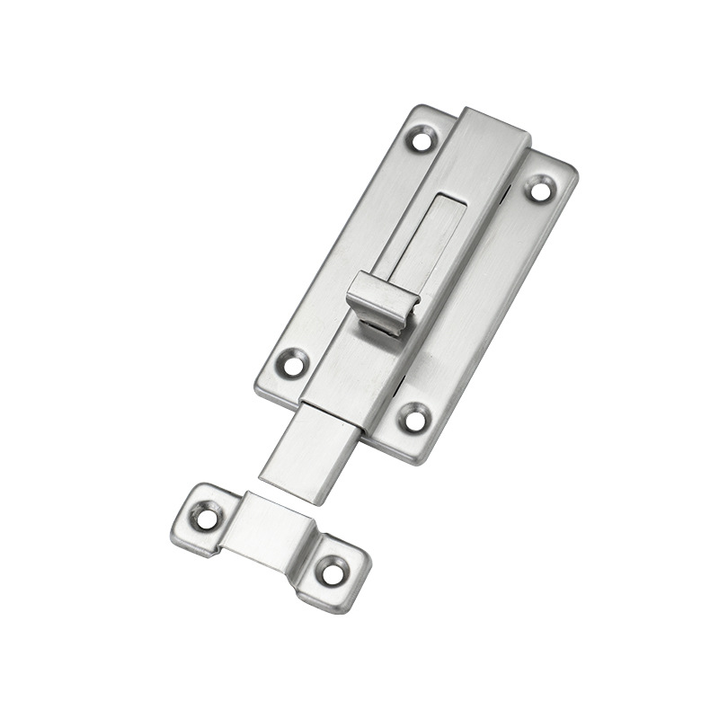 Stainless steel double-ended latch, universal on both sides, thickened door bolts for cabinets, doors and Windows, bathrooms and fitting rooms Item Picture