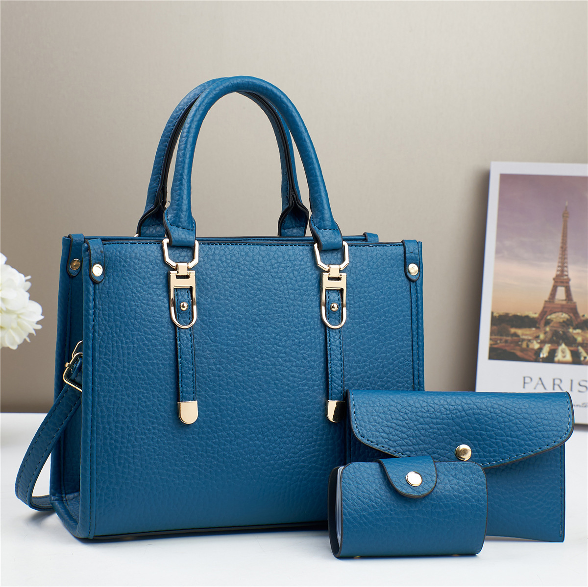 High-end large-capacity handbag for women, 2024 new trendy and fashionable commuter tote bag, versatile single-shoulder crossbody bag details Picture