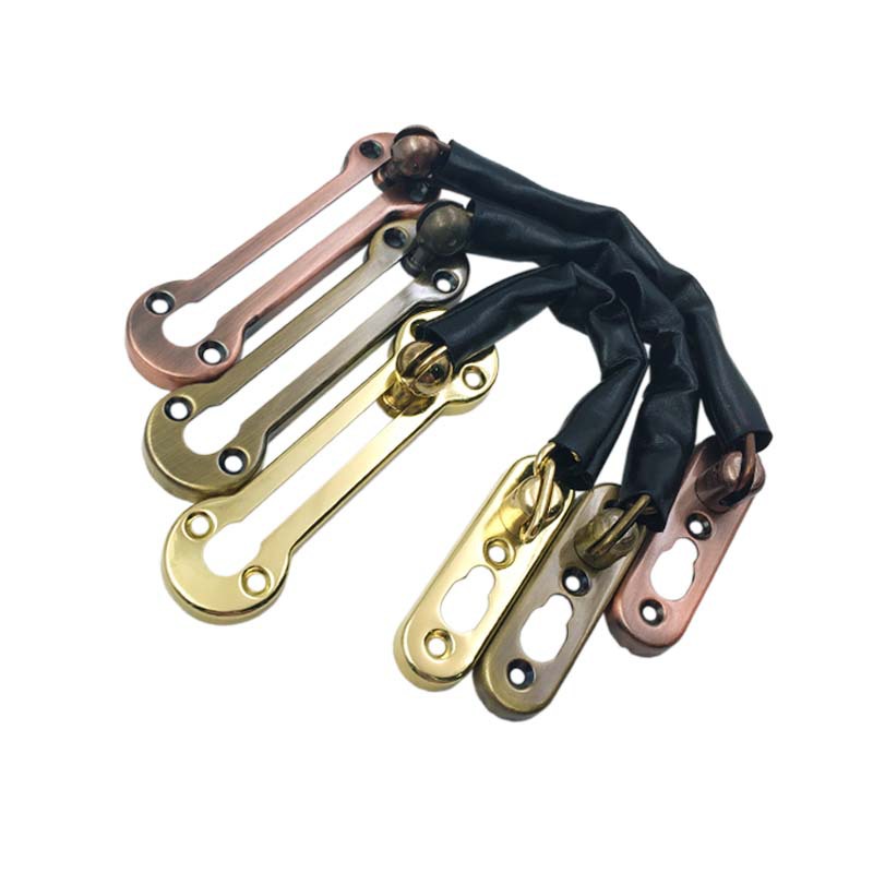 Anti-theft chain stainless steel door bolt, hotel and guesthouse door anti-theft latch chain door, thickened door latch latch chain safety chain Item Picture