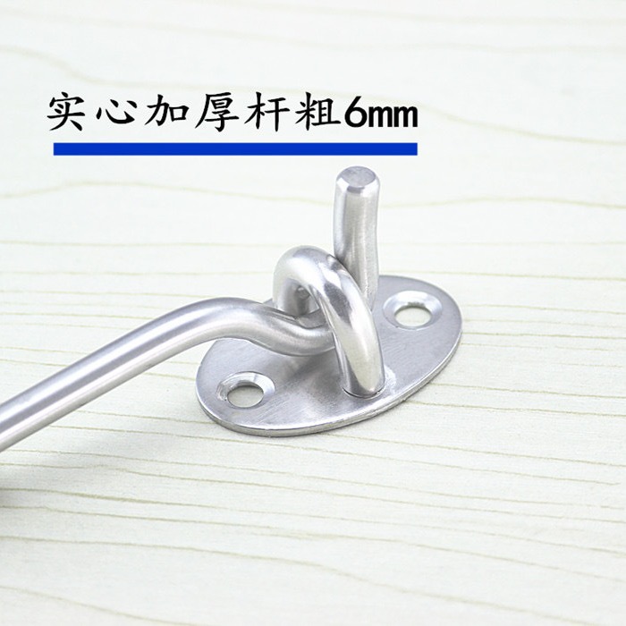 Thickened stainless steel wind hooks, windproof braces, latch hooks, door hooks, buckles, door buckles, old-fashioned window hooks, window hooks Application Scenario
