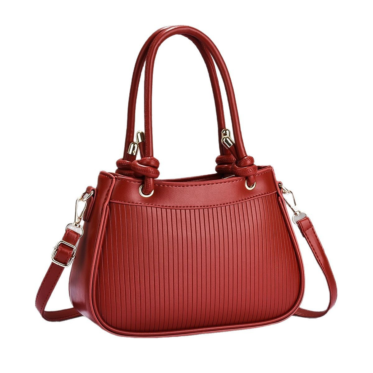 2025 New high-appearancelevel casual striped stylish handbag, horse fashion single-shoulder bag, large capacity cross-border trend Item Picture