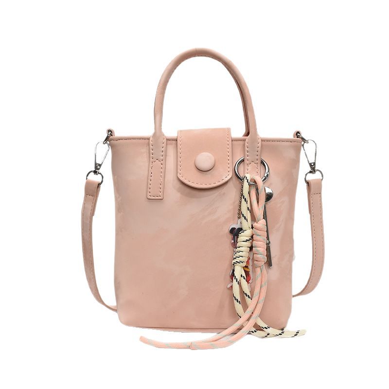 A trendy soft leather handbag for women in 2025, a new fashionable single-shoulder bucket bag with a high-end feel, and a casual crossbody bag Item Picture