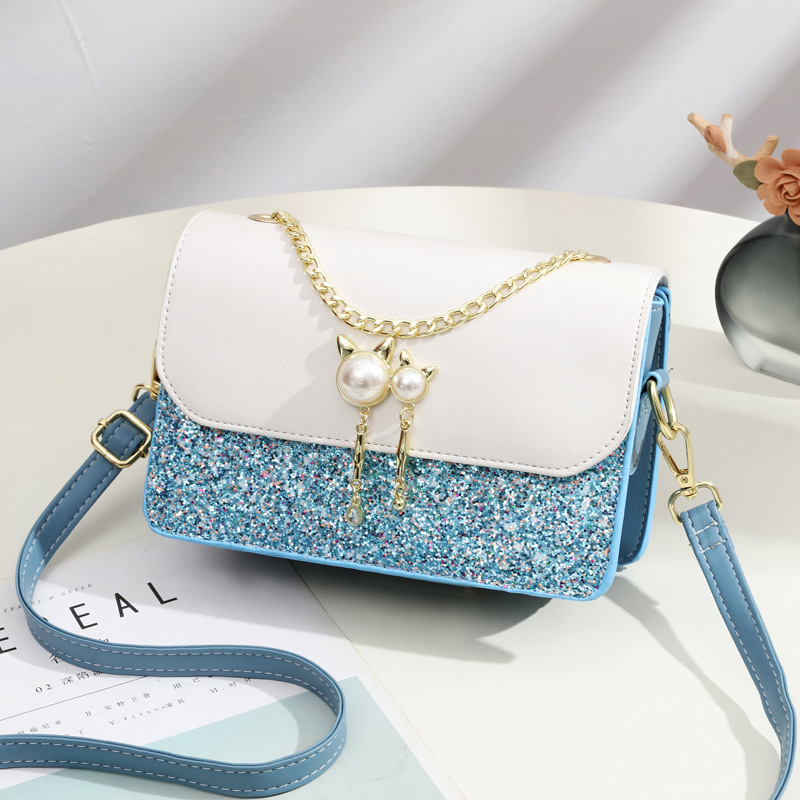 New 2023 holiday gift bag, stylish for ladies, simple forest-themed single-shoulder crossbody bag, chain bag Specification drawing