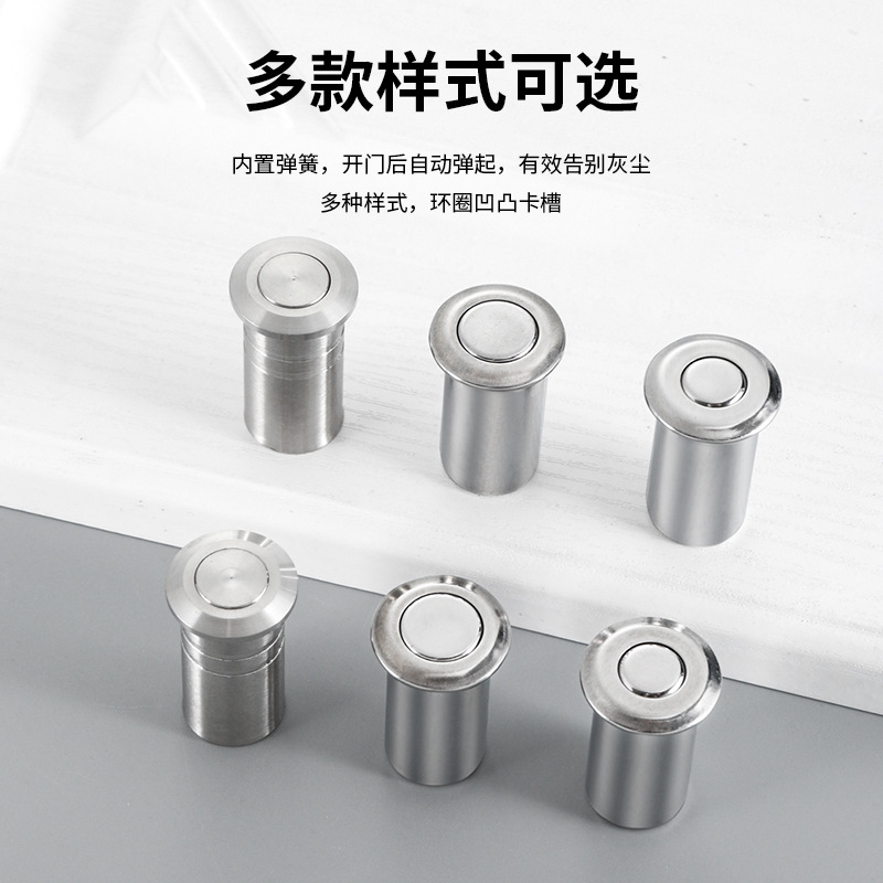Stainless steel dust-proof cover cylinder pin companion sanding sandproof door invisible concealed pin with accessories details Picture