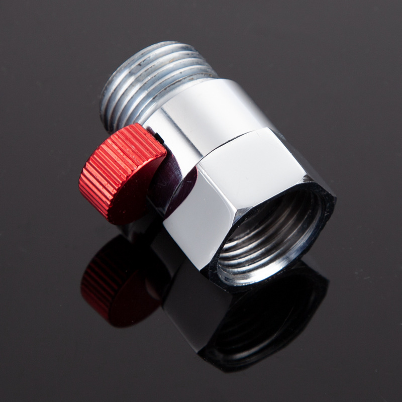 All-copper straight-through valve, bathroom switch valve, water flow regulating control valve, large flow 4-inch pipe joint, showerhead stop valve Specification drawing
