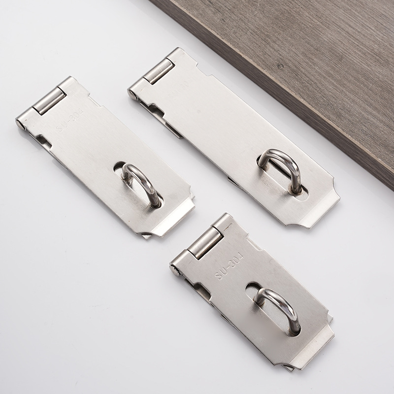 Stainless steel lock door, drawer, cabinet door, padlock, lock plate, buckle, anti-theft buckle, old-fashioned door nose, hanging buckle, door buckle Specification drawing