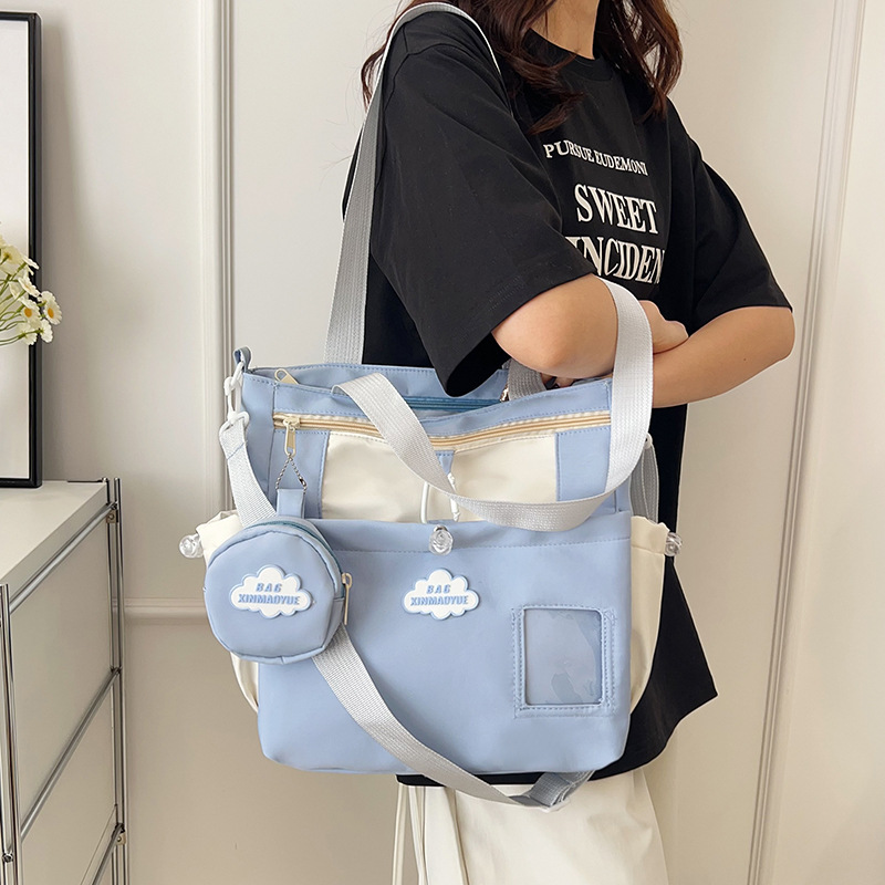 Cross-border high-end retro large-capacity single-shoulder bag for women 2025 new style casual and versatile commuting bucket bag, trendy Specification drawing