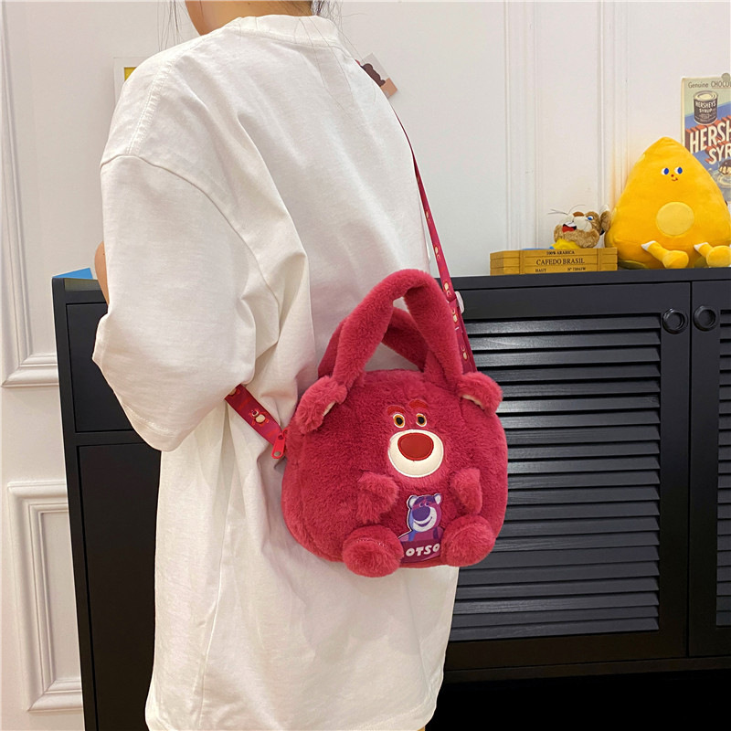 New crossbody bag, claw machine doll, plush bag negotiation, plush toy doll, cartoon bag, single-shoulder handbag details Picture