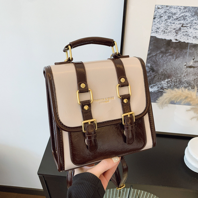 Japanese-style small bag for women, 2025 new casual street trend, Korean-style backpack, fashionable and lightweight travel backpack for women full figure