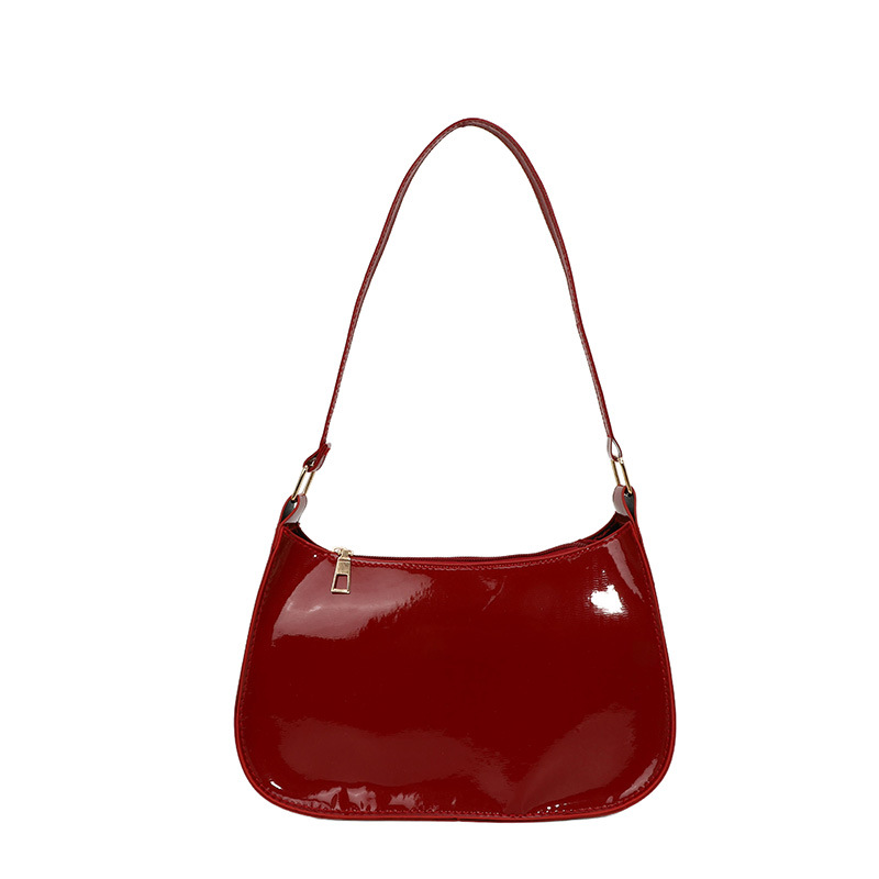 The popular and fashionable solid-color small square bag for the new autumn and winter of 2024, a Korean-style single-shoulder underarm handbag for women, is a cross-border trend Item Picture